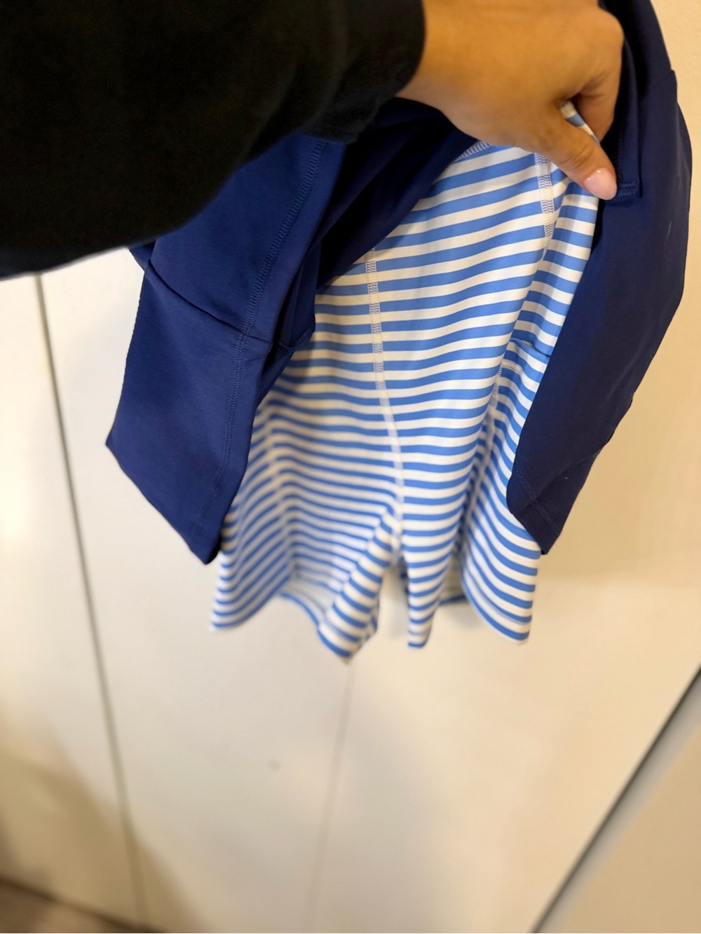 Women’s J Crew Navy Blue Athletic Tank Dress - Picture 3 of 4